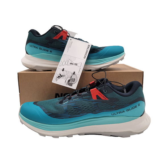Mens Salomon Ultra Glide 2 Sz 8US/7.5UK 470425 28 NIB Atlantic Blue/Fiery Red main image 8